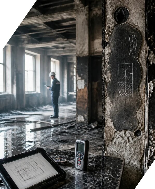 Обследование зданий после пожара в Грозном от 15392 р. | ЭкспертизаРоссия