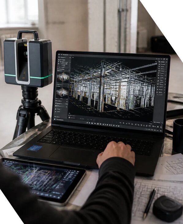 Обработка облака точек для технических обследований в Грозном